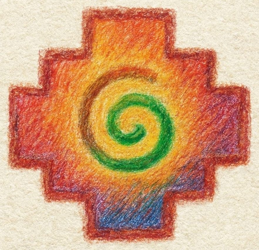 Simbolo de representación de Juan Carlos Hernandez Caycho - Chakana y espiral